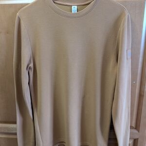 ALO Yoga Tan Knit Crewneck Sweater